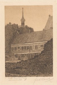 Gamla vallar, Maastricht (originaltitel på objektet) av Frederik van der Harst (signed by artist)
