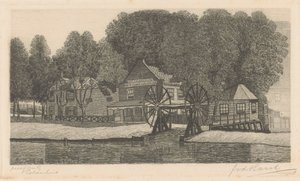Polderhuis (originaltitel på objekt) av Frederik van der Harst (signed by artist)