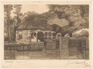 Polderhuis (originaltitel på objekt) av Frederik van der Harst (signed by artist)