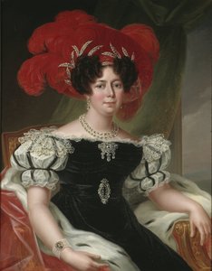 Desire Clary, reine consort de Suede et Norvege - Porträtt av Desideria (1777-1860), drottning av Sverige och Norge, av Westin, Fredric (1782-1862). Olja på duk