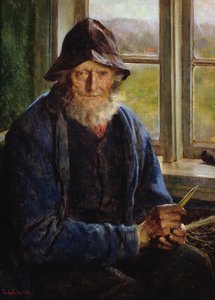 Old Fisherman (olja på duk)