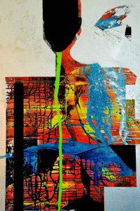 Livfull abstrakt figur av Fredrik Olsen