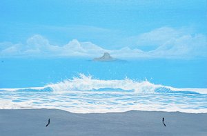 Vågor på Blue Beach