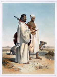 Die Ababda, Nomaden der östlichen Thebais-Wüste, 1848 von Freeman