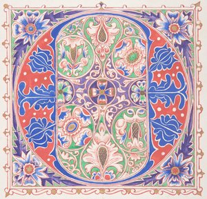 Upplyst initial O, 1830-62.