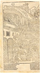 En varning för att spela tärningar av French 15th Century