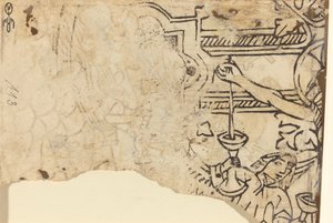 Kristus på ett guldsmedskors av French 15th Century