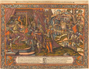 Holofernes förhör med Achior
