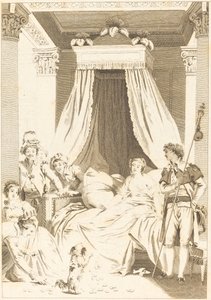 Den lilla hunden av French 18th Century
