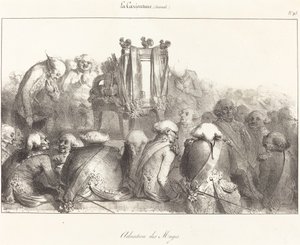 Tillbedjan av Magi av French 19th Century