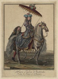 Maria Theresia av Spanien 1638-1683, drottning gemål av Frankrike och Navarra, 1682