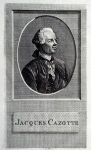 Porträtt av författaren Jacques Cazotte 1720-1792