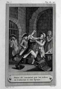Mordet på Rysslands kejsare Peter III Fjodorovich den 17 juli 1762