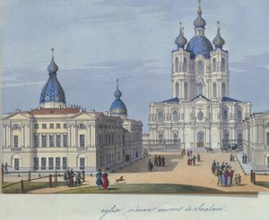 Smolnyj uppståndelsekatedralen i Sankt Petersburg, 1830-1840-talet