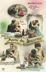 En meny för älskare (färgfoto) av French Photographer