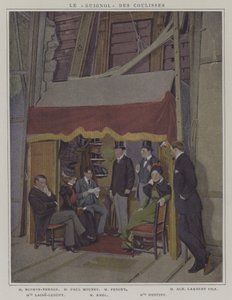 Skådespelare i kulisserna på Comedie-Francaise (färgfoto) av French Photographer