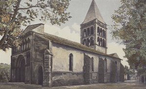 Aillas, Kyrka, Ensemble S O av French Photographer