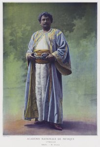 Albert Alvarez i titelrollen i Othello (färgat foto)