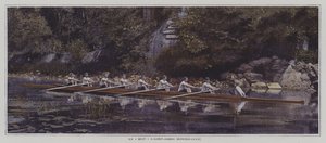 En åtta på Saint James Rowing Club, Frankrike (färgfoto) av French Photographer