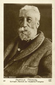 Anatole France, fransk poet, journalist och romanförfattare (s/v foto) av French Photographer