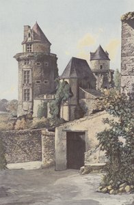 Apremont, Chateau, Corner Tower och Chapel av French Photographer