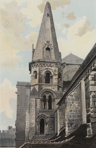 Auxerre, Saint-Eusebe-kyrkan, NW-vy (före restaurering) av French Photographer