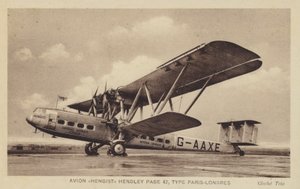 Avion Hengist Hendley Sida 42, Typ Paris-Londres av French Photographer