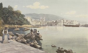 Bastia, Utsikt över den gamla hamnen och staden av French Photographer