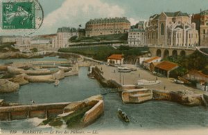 Biarritz, Fiskarnas hamn. Vykort skickat den 25 oktober 1913. av French Photographer