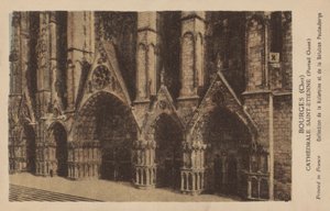 Bourges, Cher, Saint-Etienne-katedralen av French Photographer