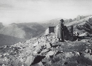 Buet, området Aiguilles Rouges sett från Brevent (svartvitt foto) av French Photographer