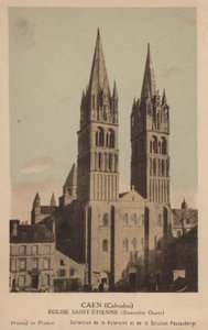 Caen, Saint Etienne-kyrkan av French Photographer