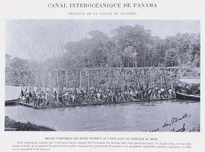 Panama Interoceanic Canal, Chagres Valley Works (s/v foto) av French Photographer