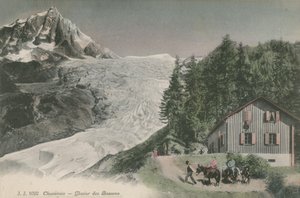Chamonix - Bossons glaciär. Vykort skickat 1913. av French Photographer