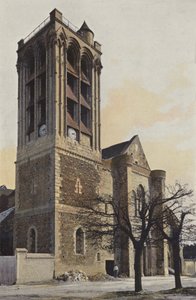 Champeaux, Kyrka, Fasad O av French Photographer