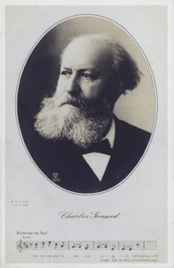 Charles Gounod, fransk pianist och kompositör (s/v foto) av French Photographer