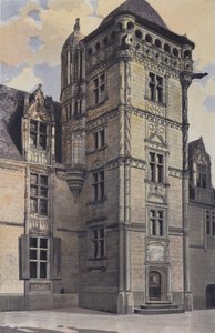 Chemaze, Chateau de Saint-Ouen, trapptornet av French Photographer