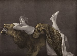 Collette Villy, fransk skådespelerska (färgfoto) av French Photographer