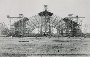 Konstruktion av Galerie des Machines för Exposition Universelle 1889 av French Photographer