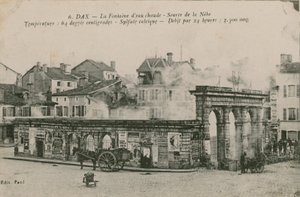 Dax - den varma vattenkällan - källa från Nebe. Vykort skickat 1913. av French Photographer