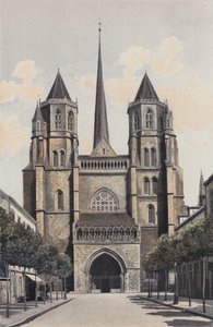 Dijon, Cathedrale Saint-Benign, Fasad O av French Photographer