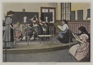 Ritkurs på Lycee Racine, Paris (färgfoto) av French Photographer