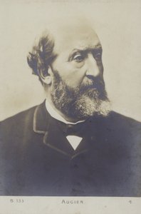 Emile Augier (1820-1889), fransk dramatiker av French Photographer