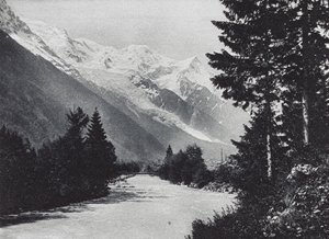 Omgivningarna kring Chamonix (svartvitt foto) av French Photographer