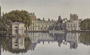 Fontainebleau, Palace, Vy tagen från karpdammen av French Photographer