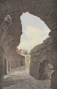 Frejus, Amfiteater, Interiörvy av ett galleri av French Photographer