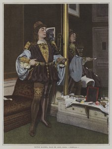 Franske barytonen Victor Maurel som Iago i Giuseppe Verdis opera Otello (färgfoto) av French Photographer