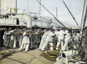 Franska flottan, slutet av artonhundratalet: initiala präster - Bibl. des Arts deco. av French Photographer