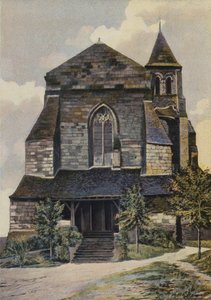 Gennes, St-Veterin Church, Ensemble O (före restaureringen av klocktornet) av French Photographer