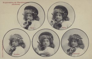 Tjej som drar ansikten (s/v foto) av French Photographer